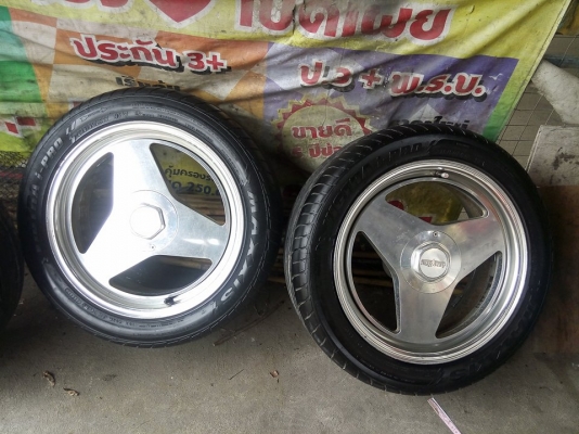 แม็กแท้เจแปน ลาย 3 ก้าน พร้อมยางปลายปี 15 แม็กแท้เจแปน ลาย 3 ก้าน พร้อมยางปลายปี 15