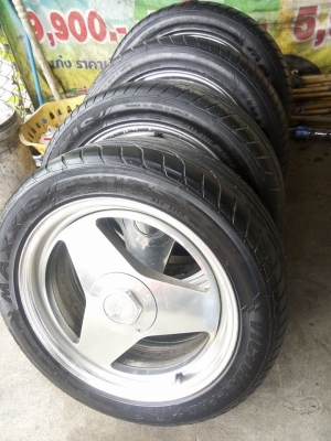 แม็กแท้เจแปน ลาย 3 ก้าน พร้อมยางปลายปี 15 แม็กแท้เจแปน ลาย 3 ก้าน พร้อมยางปลายปี 15