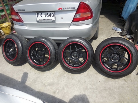 งานออโต้ออฟชั่นแม็ก D speed star 5 ขอบ 15 กว้าง 8 ออฟ 35 พร้อมยาง งานออโต้ออฟชั่นแม็ก D speed star 5 ขอบ 15 กว้าง 8 ออฟ 35 พร้อมยาง