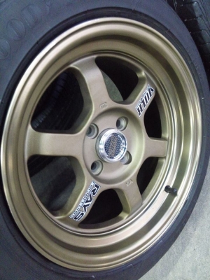 แม็กใหม่ TE37 ขอบ 15 กว้าง 8 พร้อมยาง 9900 บาท