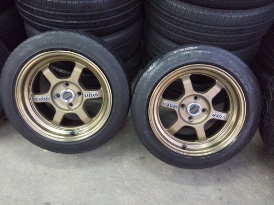 แม็กใหม่ TE37 ขอบ 15 กว้าง 8 พร้อมยาง 9900 บาท