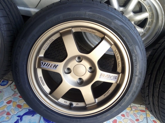 ชุดหล่อจบ แม็กใหม่ te37 พร้อมยางใหม่โตโย แถมน๊อตสี Rays ฝาครอบเบรคสี ราคา 12500 บาท ชุดหล่อจบ แม็กใหม่ te37 พร้อมยางใหม่โตโย แถมน๊อตสี Rays ฝาครอบเบรคสี ราคา 12500 บาท