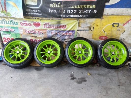 แม็กขอบ 17 กว้าง 8.5 สภาพดี พร้อมยางเจแปน ราคาเพียง 9900 บาท
