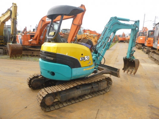 Kubota U-30-3 เก่าญี่ปุ่น แทรคเหล็ก มีไลน์หัวเจาะ