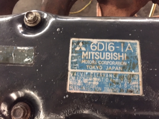 ขายเครื่องมิตซู MITSUBISHI 6D16 สภาพพร้อมใช้ สนใจติดต่อ บริษัทชัยเสรียานยนต์ จำกัด 086-0801238