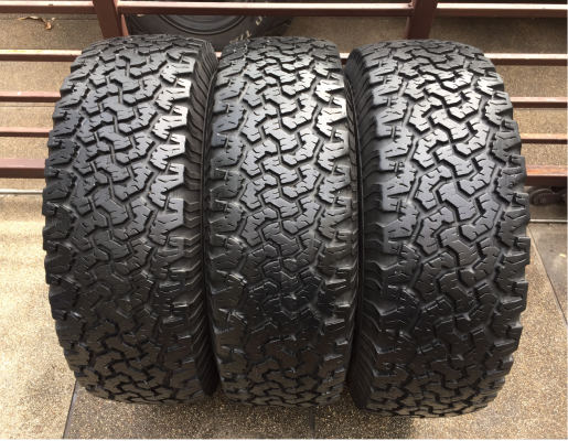 ยาง All BF Goodrich 265 75 16 กลางปี11 3เส้น ดอกเต็มยังพอมีหนวด ไม่มีปะ ราคาไม่แพง