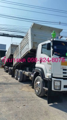 ขายรถพ่วงดัมพ์ Isuzu เครื่อง 360 แรง ปี 54 ดัมพ์สามมิตรแม่ลูก ลูก 3 เพลาแท้ #ราคานี้รวมประกันภัยชั้น1 ขายรถพ่วงดัมพ์ Isuzu เครื่อง 360 แรง ปี 54 ดัมพ์สามมิตรแม่ลูก ลูก 3 เพลาแท้ #ราคานี้รวมประกันภัยชั้น1