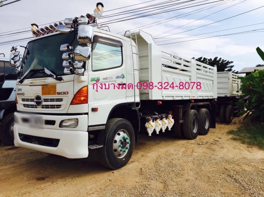 ขายรถพ่วงดัมพ์ HINO เครื่อง 344 แรง ปี 55 กระบะดีมพ์สามมิตร ลูก 3 เพลาแท้ ยางดี ทะเบียนพร้อม ขายรถพ่วงดัมพ์ HINO เครื่อง 344 แรง ปี 55 กระบะดีมพ์สามมิตร ลูก 3 เพลาแท้ ยางดี ทะเบียนพร้อม