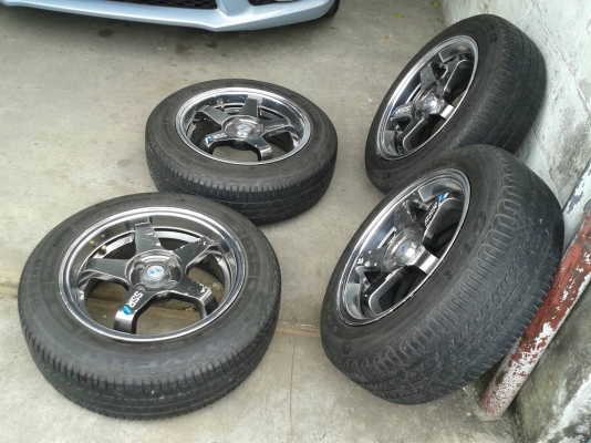 ขอบ15นิ้ว4รู100 พร้อมยาง ชุดนี้ ราคา 5700 บาท