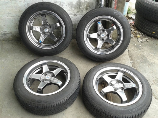 ขอบ15นิ้ว4รู100 พร้อมยาง ชุดนี้ ราคา 5700 บาท