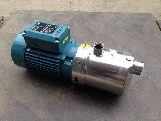 ขายปั้มน้ำแรงดันสูงหัวปั้มสแตนเลส Calpada 1.5HP 380V made in Italy สภาพสวยใหม่มาก พร้อมใช้งาน