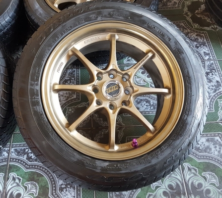 ขายล้อใหม่15 CE28 4รู100-114 ยางเปอร์เช็นปี15  4 ล้อ