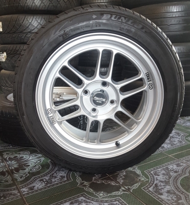 ขายล้อใหม่15 Rpf1 4รู100 ยางเปอร์เช็นปี16  4 ล้อ