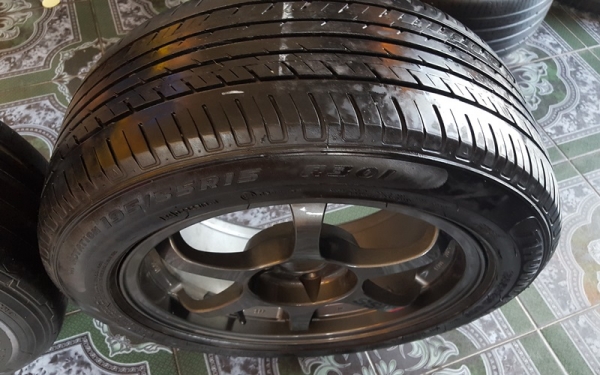 ขายล้อSSR ขอบ15 4รู100 หน้า7 พร้อมยาง 4 ล้อ