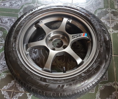 ขายล้อSSR ขอบ15 4รู100 หน้า7 พร้อมยาง 4 ล้อ