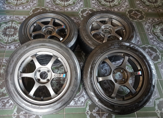 ขายล้อSSR ขอบ15 4รู100 หน้า7 พร้อมยาง 4 ล้อ