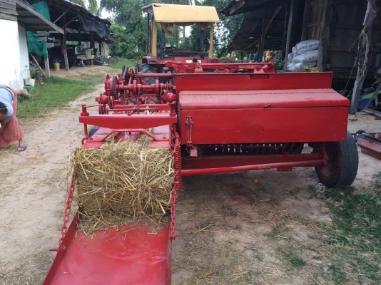 ขายเครื่องอัดฟาง แมสซี่124 ป้ายเหลืองแท้ พร้อมใช้