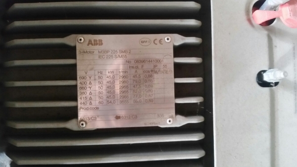 มอเตอร์หน้าแปลน ABB 45 KW