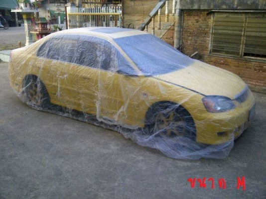 จำหน่าย พลาสติกคลุมรถ แบบใส กันน้ำ กันฝุ่น