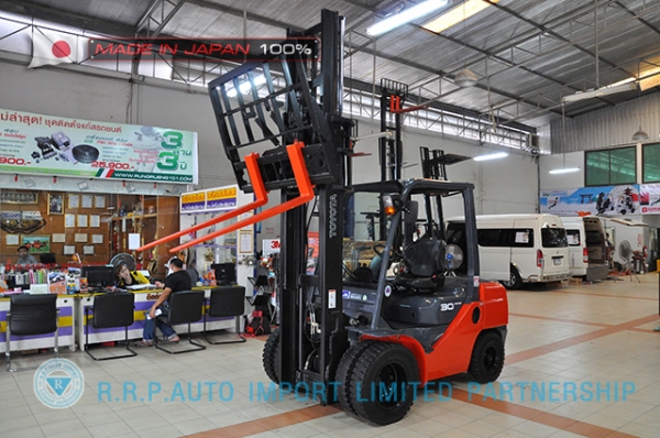 ขายรถโฟล์คลิฟท์มือสอง TOYOTA รุ่น 8FDJ30-13603 นำเข้าจากประเทศญี่ปุ่น 100\% ไม่เคยใช้งานในไทย