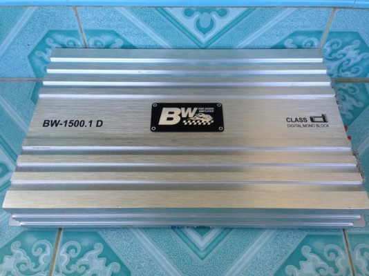 แอมป์คลาสดี BW 1500.1D มือสองสภาพสวย ใช้งานปกติ เบสแน่นๆ ขับซับ10&quot;-12&quot;หล่อ(ว้อยไม่เกิน3&quot;ได้)ขาย 2350 บาท สนใจ0892425454 อยู่สระบุรี