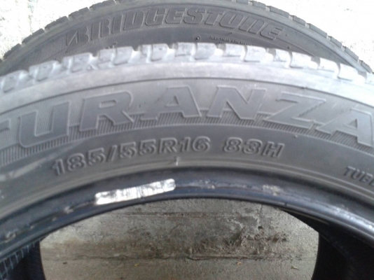ยาง บริสโตน 185/55/16 ปี4113 ชุดนี้ ราคา 1700 บาท
