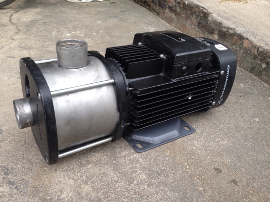 ขายปั้มน้ำหัวสแตนเลสแรงดันสูง Groundfos 3HP. 380V สภาพสวยมากเดิมๆ วิ่งนิ่ม พร้อมใช้งาน