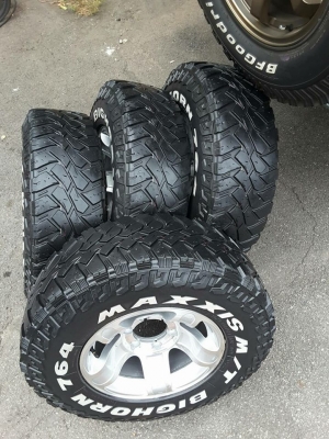 ล้อ Max + ยาง Maxxis MT 30/9.5/15 ปี12 สวยๆ 1ชุด ล้อ Max + ยาง Maxxis MT 30/9.5/15 ปี12 สวยๆ 1ชุด