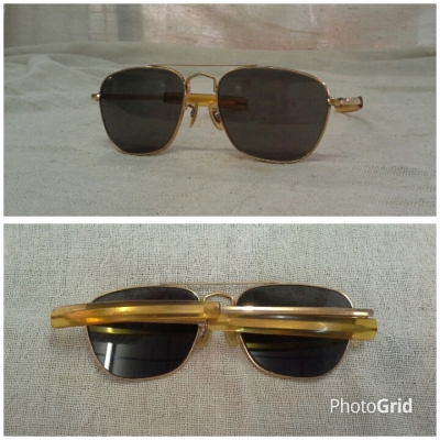 แว่นตาอเมริกันวินเทจเสืออากาศ รุ่นหายาก! Original COMMAND handmade in USA 23 K แว่นตาอเมริกันวินเทจเสืออากาศ รุ่นหายาก! Original COMMAND handmade in USA 23 K