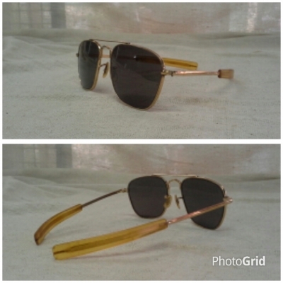 แว่นตาอเมริกันวินเทจเสืออากาศ รุ่นหายาก! Original COMMAND handmade in USA 23 K แว่นตาอเมริกันวินเทจเสืออากาศ รุ่นหายาก! Original COMMAND handmade in USA 23 K