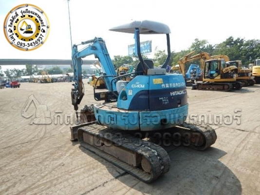 ขายด่วนรถขุดยอดนิยม HITACHI ZX40U (พร้อมหัวกระแทก+บุ้งกี๊)เครื่องดี ปั้มดี ช่วงล่างสวย เอวแน่น #เปลี่ยนแทรคเหล็กมือหนึ่งให้ใหม่ #เก็บสีให้ใหม่ทั้งคัน เป็นรถเก่านอกนำเข้าจากญี่ปุ่นแท้ 100\% เอกสารใบอินวอย ราคา 520,000 บาท