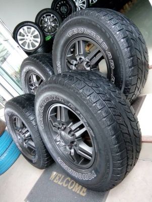 ล้อแม็กอีซูซุ เอ็กซีรี่ส์ ขอบ16 พร้อมยางโยโกฮาม่า 265/70R16 ปี13 สภาพสวยๆ