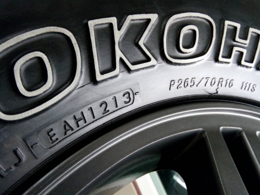 ล้อแม็กอีซูซุ เอ็กซีรี่ส์ ขอบ16 พร้อมยางโยโกฮาม่า 265/70R16 ปี13 สภาพสวยๆ