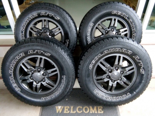 ล้อแม็กอีซูซุ เอ็กซีรี่ส์ ขอบ16 พร้อมยางโยโกฮาม่า 265/70R16 ปี13 สภาพสวยๆ