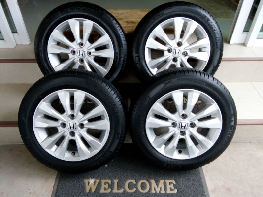 ล้อแม็กเดิมๆ ซิตี้ ขอบ15 พร้อมยางมิชลิน XM1 ปี13