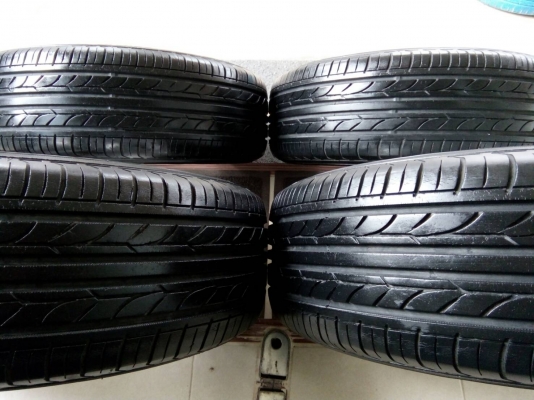 ล้อแม็ก ซีวิค ขอบ15 5รู พร้อมยาง โยโกฮาม่า 195/65R15 ปี12