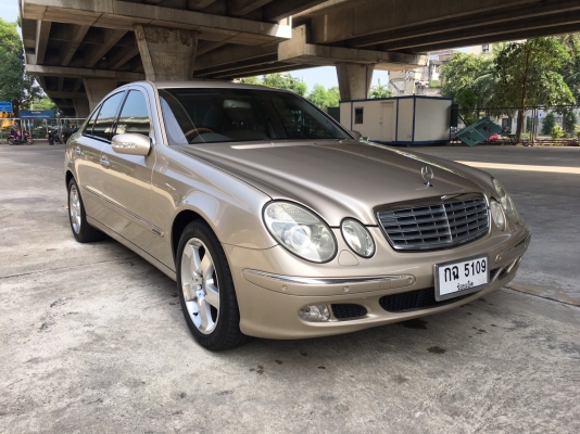 2005 BENZ E200 KOMPRESSOR ELEGANCE สีน้ำตาล LPG สวยขับดีประหยัดสุดๆ