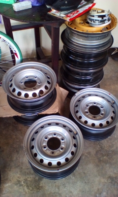 ชุดสุดท้ายคับ กะทะอีซูซุ15/6รู กว้าง6.5 ใบละ520บ.ชุด2080บ. โทร0995357594-0879050181 #ดูของพระราม2