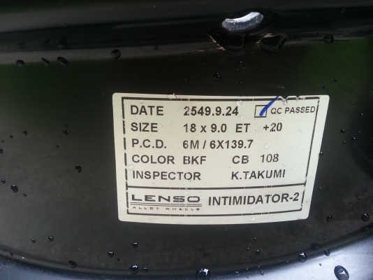 lenso แท้ขอบ18 ใส่4x4 ได้ lenso แท้ขอบ18 ใส่4x4 ได้