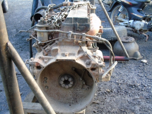 เครื่องยนต์6he1 195 ข้อเหวี่ยงขาด ตามสะภาพ พร้อมเอกสาร