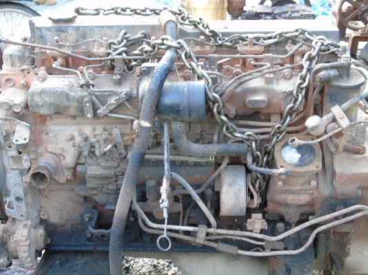 เครื่องยนต์6he1 195 ข้อเหวี่ยงขาด ตามสะภาพ พร้อมเอกสาร
