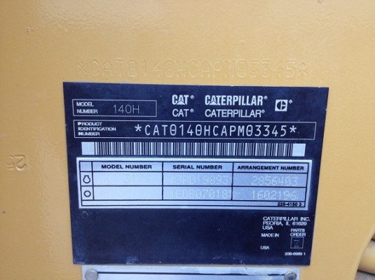 รถเกรด Cat140H ปี2007 รถเก่านอก สภาพดีเนี๊ยบนำเข้าจากอเมริกา สแกนริฟายครบ