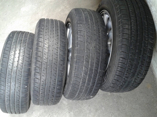 ล้ออีสุ ขอบ16นิ้ว6รู พร้อมยาง ชุดนี้ ราคา 5900 บาท