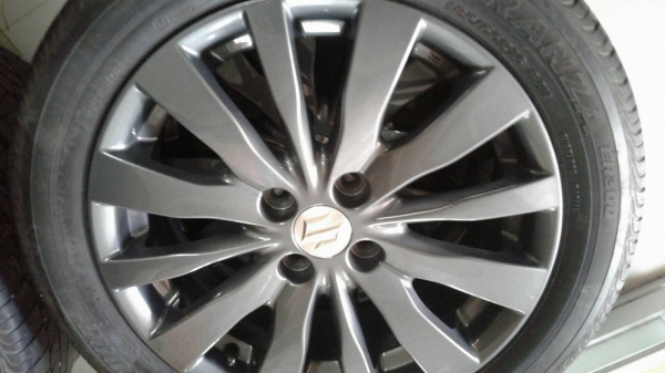 ขายล้อแม็ก Suzuki swift 16 4รู100 + ยาง Bridgestone  185/55r16 ปี 15