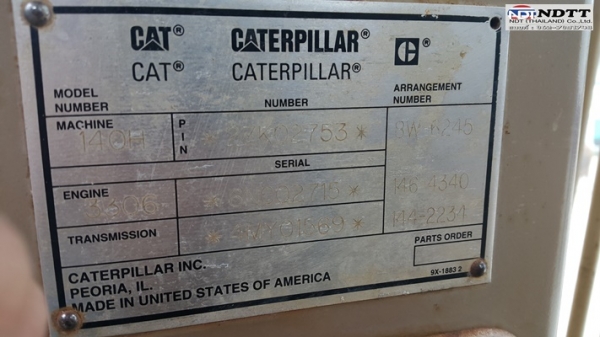 Cat 140H s/n: 2ZK02753 นำเข้าจากอเมริกา ไม่ค่อยสวยแต่ราคาเบาๆครับ 062-709-1748 ธีรเทพ