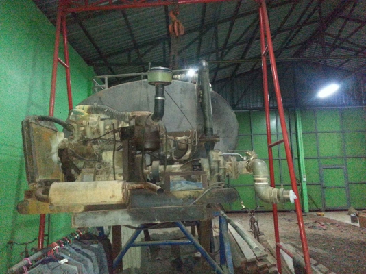 ขายแท้งน้ำ 7,000 ลิตร เครื่องอีซูซูมังกรทองสูบน้ำ หัวฉีดดับเพลิง ฉีดไกลมาก