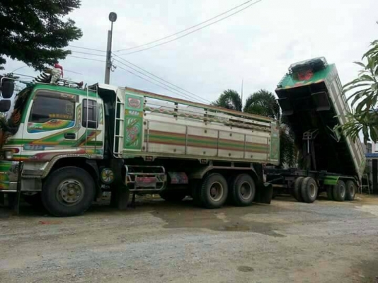 ขายรถพ่วง 22 ล้อ แม่-ลูก กระบะเนียมดั้ม ISUZU 320 ปี.50 รถสวย ราคา 1850000 สนใจรีบจองด่วน 0813531946