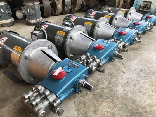 ** SOLD ** ปั้มฉีดน้ำแรงดันสูง CAT PUMPS Made in USA รุ่น 241 มอเตอร์ BALDOR 3 HP 380V สภาพใสๆพร้อมใช้