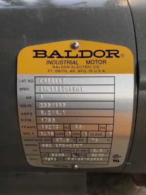 ** SOLD ** ปั้มฉีดน้ำแรงดันสูง CAT PUMPS Made in USA รุ่น 241 มอเตอร์ BALDOR 3 HP 380V สภาพใสๆพร้อมใช้