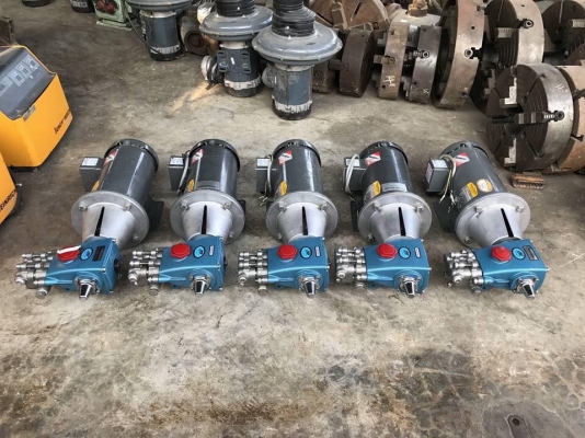** SOLD ** ปั้มฉีดน้ำแรงดันสูง CAT PUMPS Made in USA รุ่น 241 มอเตอร์ BALDOR 3 HP 380V สภาพใสๆพร้อมใช้